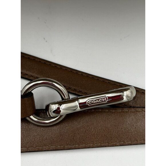 COACH Poppy Signature Glam Tote Women’s Bag Khaki Brown 19966 Retro Designer - Picture 7 of 14